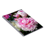 ピンクと白の牡丹 ノートブック (右側)