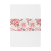 ピンクと白の牡丹 招待状ベリーバンド (裏面例)