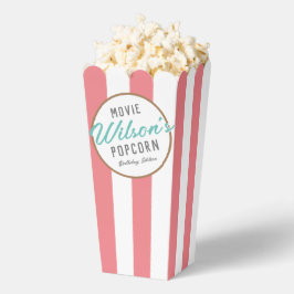 ピンクと白の特別イベント映画ナイトポップコーン フェイバーボックス