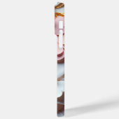 ピンクと白の紙3-Dルック花 Case-Mate iPhoneケース (裏面 / 左)