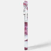 ピンクと白の紙3-Dルック花 Case-Mate iPhoneケース (裏面 / 左)