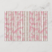 ピンクと白の背ストライプの景 エンクロージャーカード (正面)