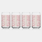 ピンクと白の背ストライプの景 ガラス缶 (裏面)