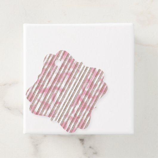 ピンクと白の背ストライプの景 フェイバータグ (インサイチュ)