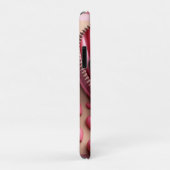 ピンクと白の背景のかわいい3D子犬(12) Case-Mate iPhoneケース (裏面/右)