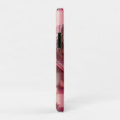 ピンクと白の背景のかわいい3D子犬(16) Case-Mate iPhoneケース (裏面/右)