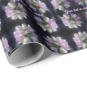 ピンクと白の花が近いパーソナライズされた ラッピングペーパー (ロールコーナー)