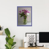 ピンクと白の花はまだ生活のポスター ポスター (ホームオフィス)