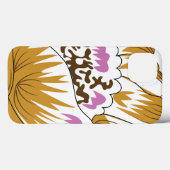 ピンクと白の花びらの花のスケッチ Case-Mate iPhoneケース (裏面 (横))