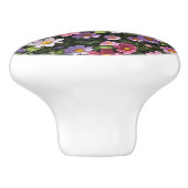 ピンクと白の花園 セラミックノブ (側面)