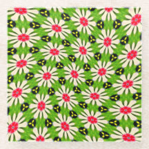 ピンクと白の花模様