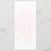 ピンクと白の花金ゴールド結婚植物性メニュー メニュー (裏面)