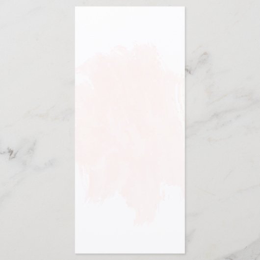 ピンクと白の花金ゴールド結婚植物性メニュー メニュー (裏面)