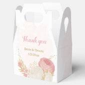 ピンクと白の花金ゴールド フェイバーボックス (オープン)