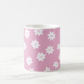 ピンクと白の花 コーヒーマグカップ (中央)