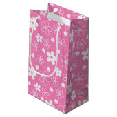 ピンクと白の花 スモールペーパーバッグ (裏面アングル)