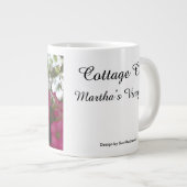 ピンクと白の花 – マーサのブドウ園 ジャンボコーヒーマグカップ (正面右)