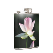 ピンクと白の蓮の花 フラスク (右)