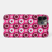 ピンクと白の蓮の華やかな花柄 Case-Mate iPhoneケース (裏面(横))
