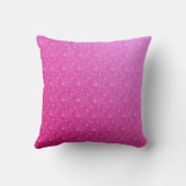 ピンクと白の蝶の渦巻き クッション (裏面)