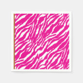 ピンクと白の複雑な花のパターン、アート スタンダードカクテルナプキン (正面)