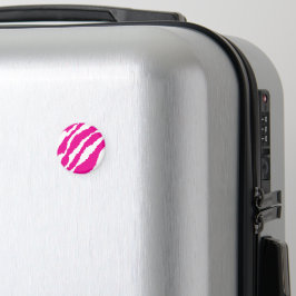 ピンクと白の複雑な花のパターン、アート マグネット