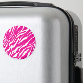 ピンクと白の複雑な花のパターン、アート マグネット