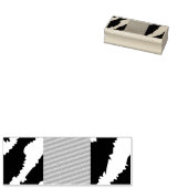 ピンクと白の複雑な花のパターン、アート ラバースタンプ (押印)