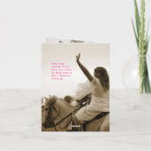 ピンクと白の記念品 tribute 祈り 詩 カード (裏面)