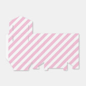 ピンクと白の誕生日ストライプのパーティーの好意ボックス フェイバーボックス (折り畳みなし)