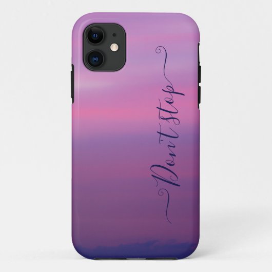 ピンクと白の雲のモノグラムの携帯電話ケース Case-Mate iPhoneケース (裏面)