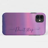 ピンクと白の雲のモノグラムの携帯電話ケース Case-Mate iPhoneケース (裏面(横))