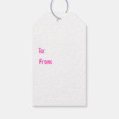 ピンクと白ストライプ色 ギフトタグ (裏面)