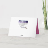 ピンクと白ハートバルーンバレンタインデーカード シーズンカード (裏面)