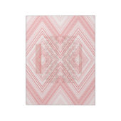 ピンクと白モダンのダイヤモンドを使用して背景を作成する ノートパッド (回転)