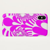 ピンクと白モダン Case-Mate iPhoneケース (裏面(横))