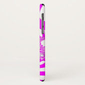 ピンクと白モダン Case-Mate iPhoneケース (裏面/左)