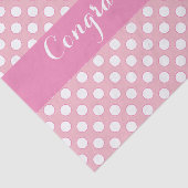 ピンクと白水玉模様 薄葉紙 (詳細)