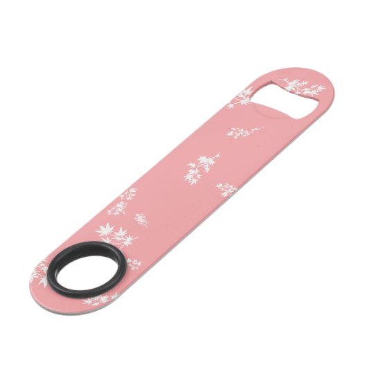 ピンクと白葉の スピード栓抜き (正面アングル)