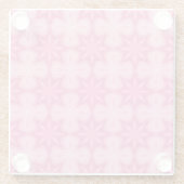 ピンクと白 ガラスコースター (裏面)
