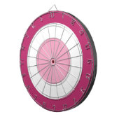 ピンクと白 ダーツボード (正面右)