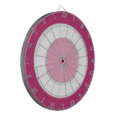 ピンクと白 ダーツボード (正面左)