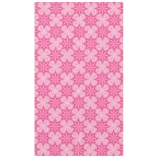 ピンクと白 テーブルクロス (正面)