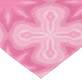 ピンクと白 テーブルクロス (アングル)