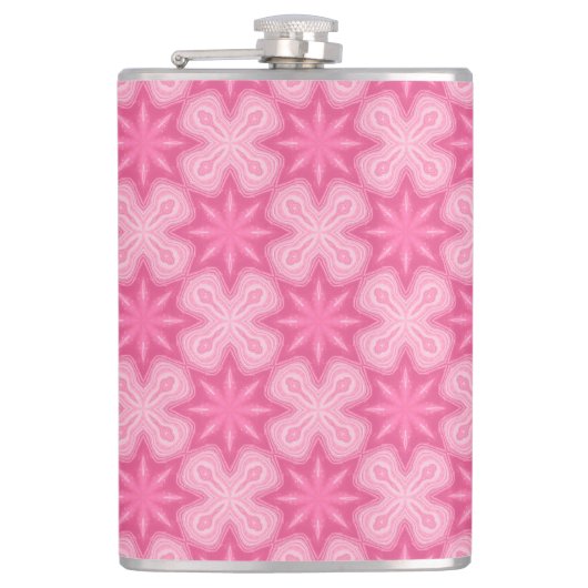 ピンクと白 フラスク (正面)