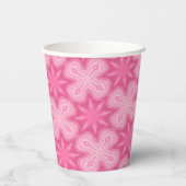 ピンクと白 紙コップ (裏面)