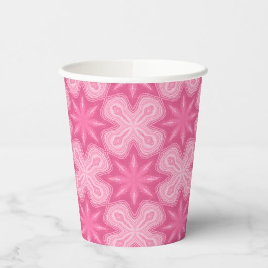 ピンクと白 紙コップ (左)