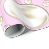 ピンクと真珠の包装紙 ラッピングペーパー (ロールコーナー)