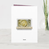 ピンクと紫で60番目の誕生日をお迎えします カード (裏面)