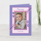 ピンクと紫とフォトミイラの誕生日 カード (正面)